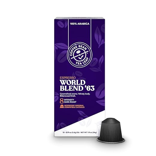CBTL Espresso Original Compatible Coffee Pods, Capsules, World Blend (Medium Roast),10ct