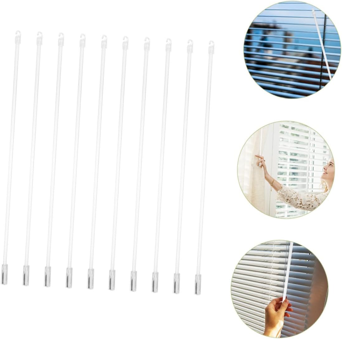 PRETYZOOM 3sets Blind Wand Blind Tilt Wand Opener Stick Long Window Stick Handle 10pcs*3