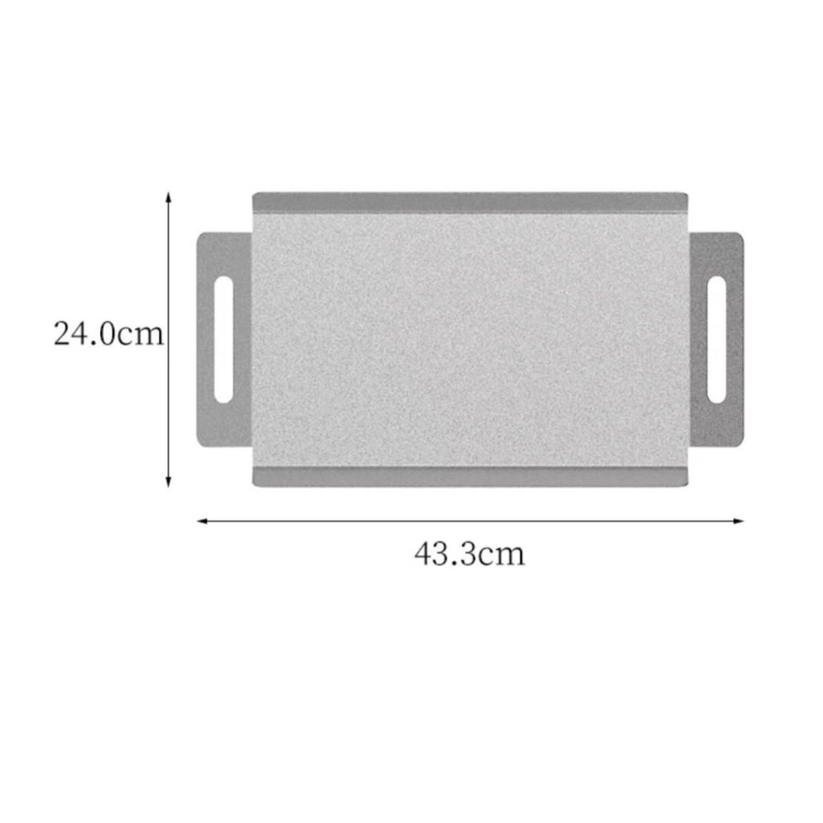 Banja Acero Inoxidable Metálica Banja Servicio Industrial Vajilla para Restaurantes, Camareros, Café, Comedor, Mediano 43.3cm X 24.0cm