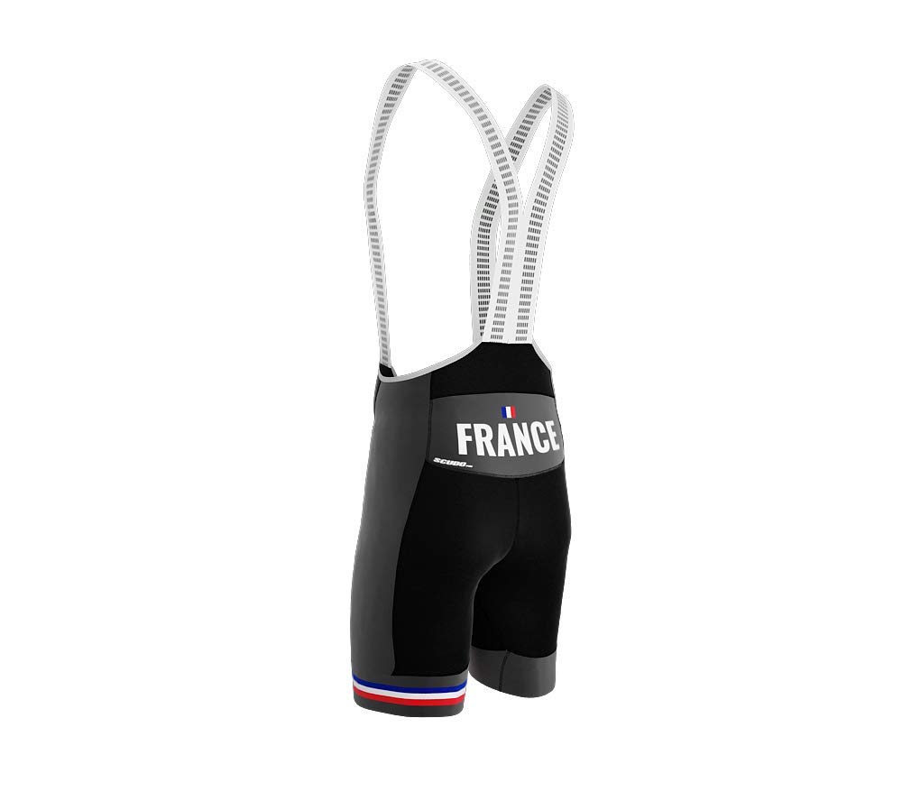 France Gray Code Cycling Pro Bib Shorts Bike for Men Size XL