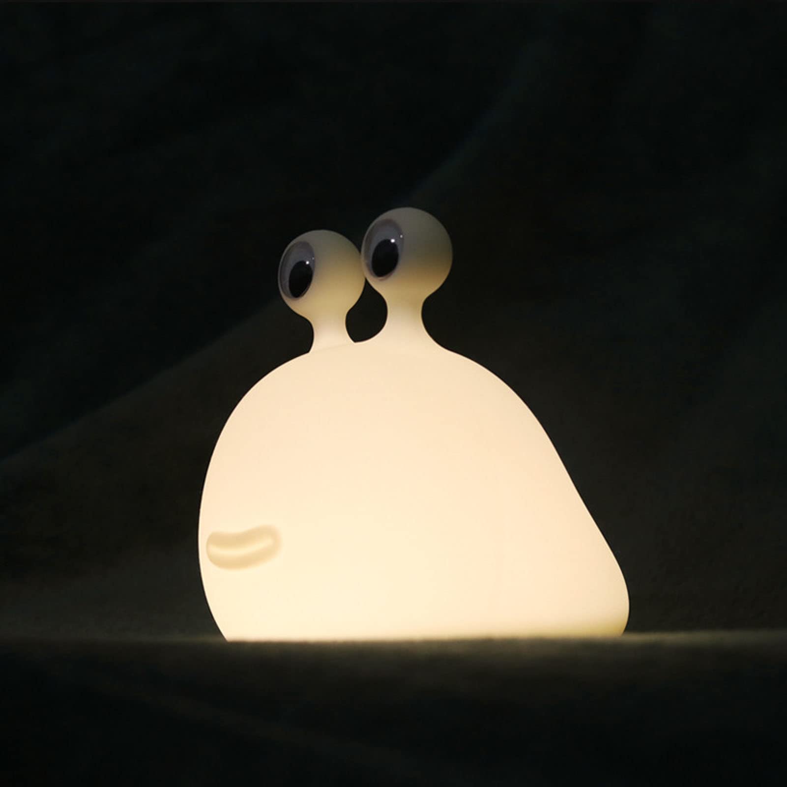 Veilleuse en Forme de Limace, Lampe de Chevet en Forme D'animal de Dessin animé Mignon, Veilleuse en Silicone pour le Camping en Plein Air