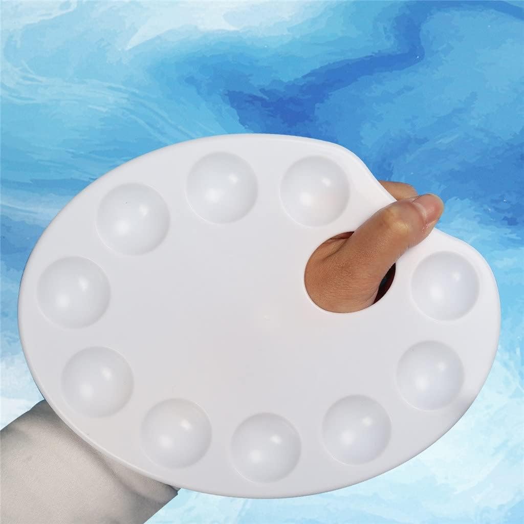 4Pcs Set Plastic Palette for Oil Watercolor Painting Artist Drawing Tools