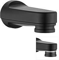 Ultrimkit Matte Black Metal Pull Down Bathtub Spout Diverter 5-1/4" RP17453 Replacement - Durable Tub Spout Repair Part
