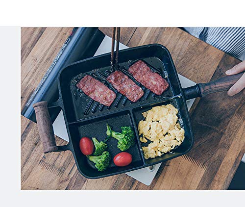 Cast-Iron-Grill-Pan-3-Section-Breakfast-Skillet-Frying-Pan-with-2-Assist-Handle-for-Gas-Stove-Induction-Cooker