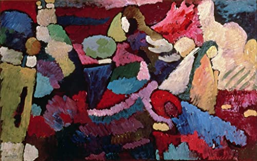 Affiche toile Kandinsky improvisation 60x90cm pour habiller un grand mur vide facilement