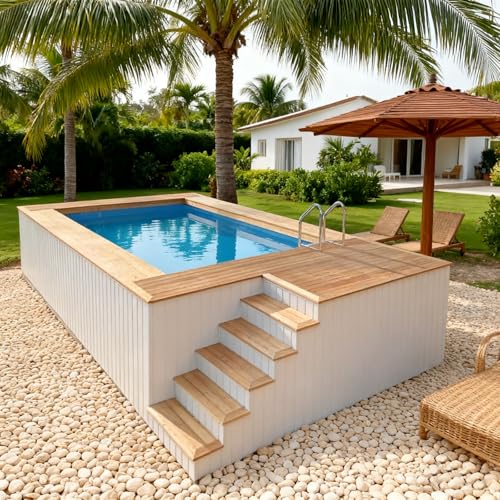 Portable Above Ground Swimming Pool Prefab Modular Design Easy Installation