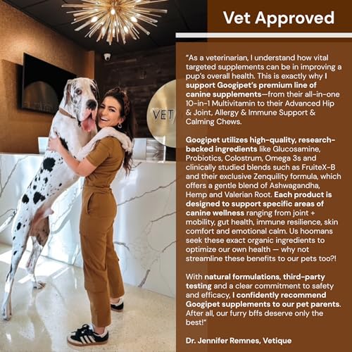 Image of Googipet Premium Hip and Joint Supplement for Dogs - Glucosamine Soft Chews w /Green Lipped Mussels for Dogs, Dog Joint Supplement Turmeric for Mobility, Ages, & Breeds