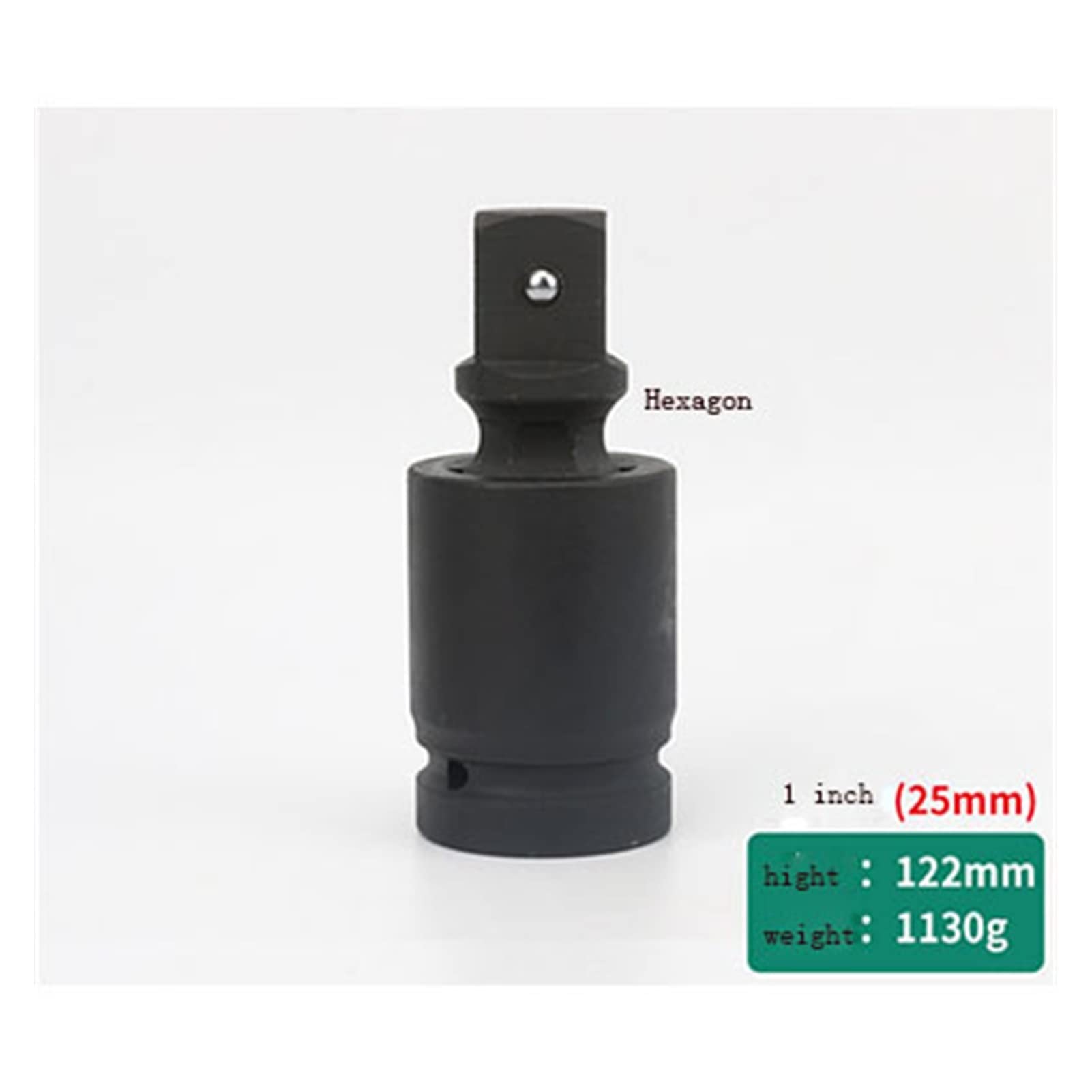 Złącze wału z przegubem krzyżowym, Adapter gniazda ze stali Cr-Mo o udarności 1/4 3/8 3/4 1 1/2 cala Przeguby kulowe sześciokątne(1inch Hex)