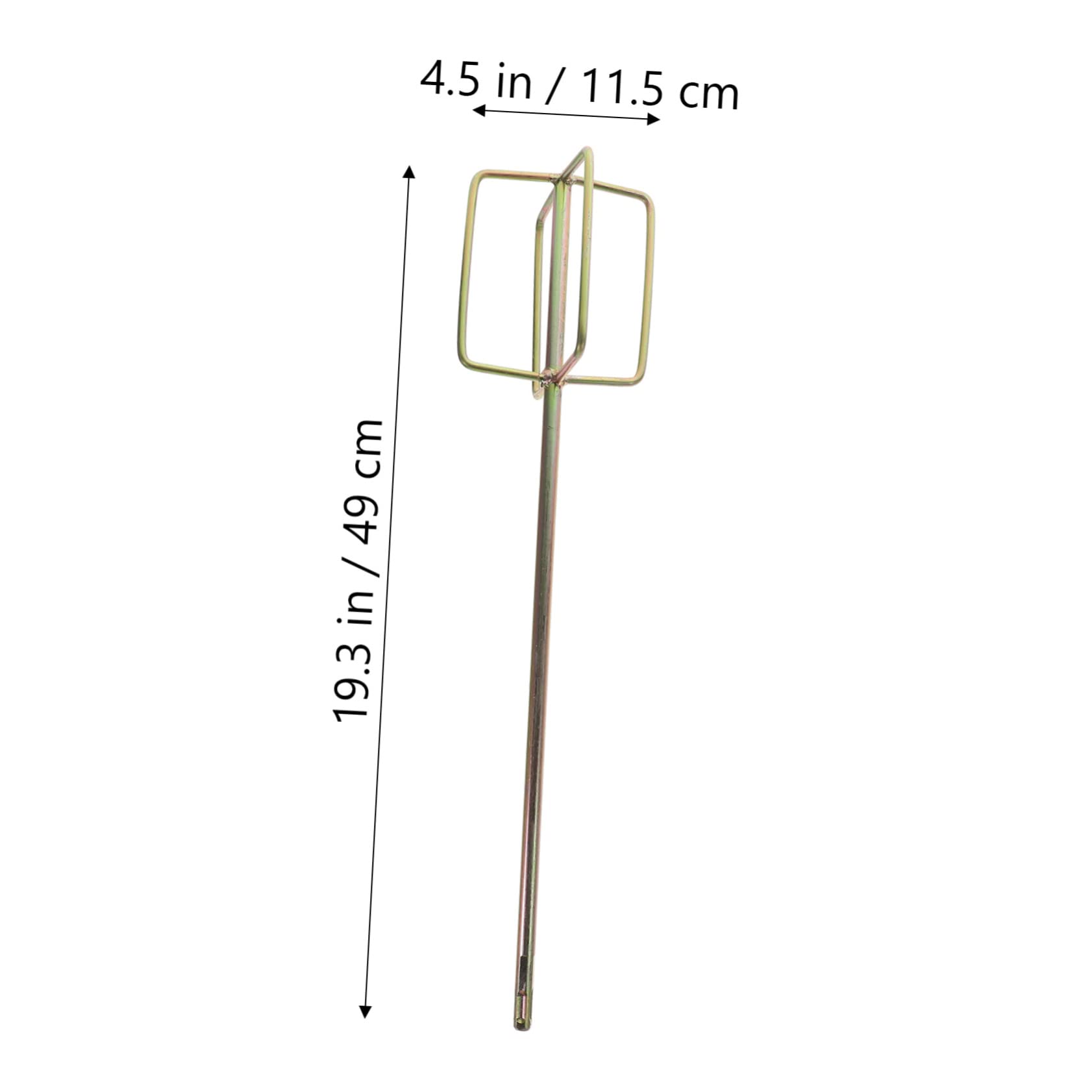 WOONEKY Varillas Mezcladoras Cuadradas Para Taladro Eléctrico, Accesorios Resistentes Para Cemento y Pintura, 2 Piezas Reciclables Para Construcción y Bricolaje