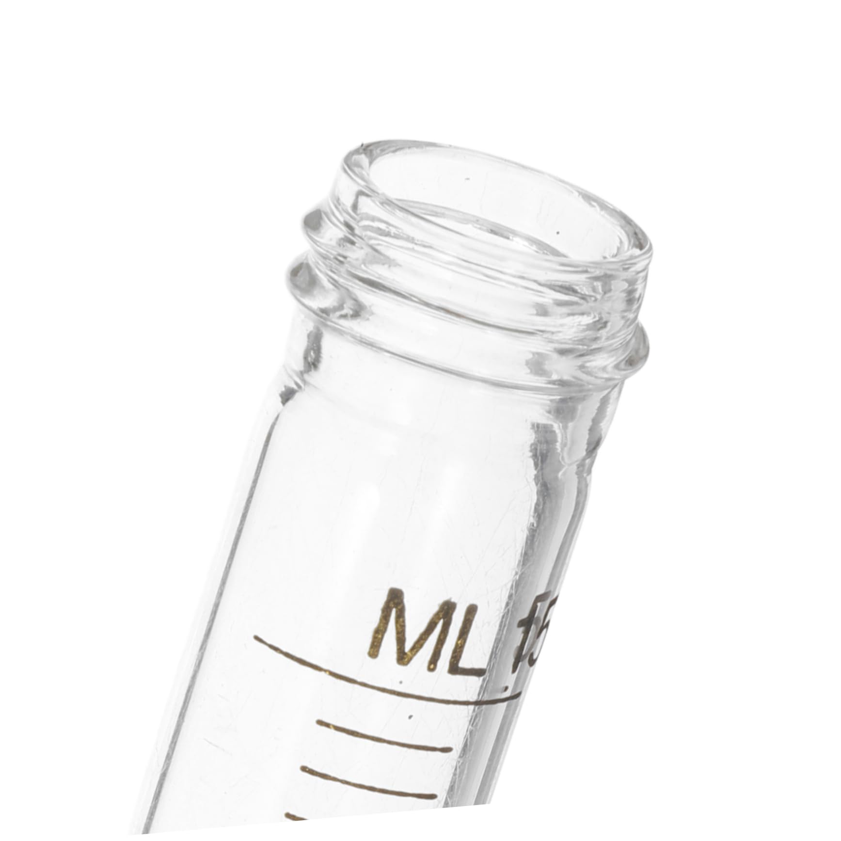 VILLCASE 10 Pezzi Provette Centrifuga Coniche in Vetro da 15ml con Tappo a Vite, Area Scrittura Bianca Indelebile, per Laboratorio e Analisi Molecolari