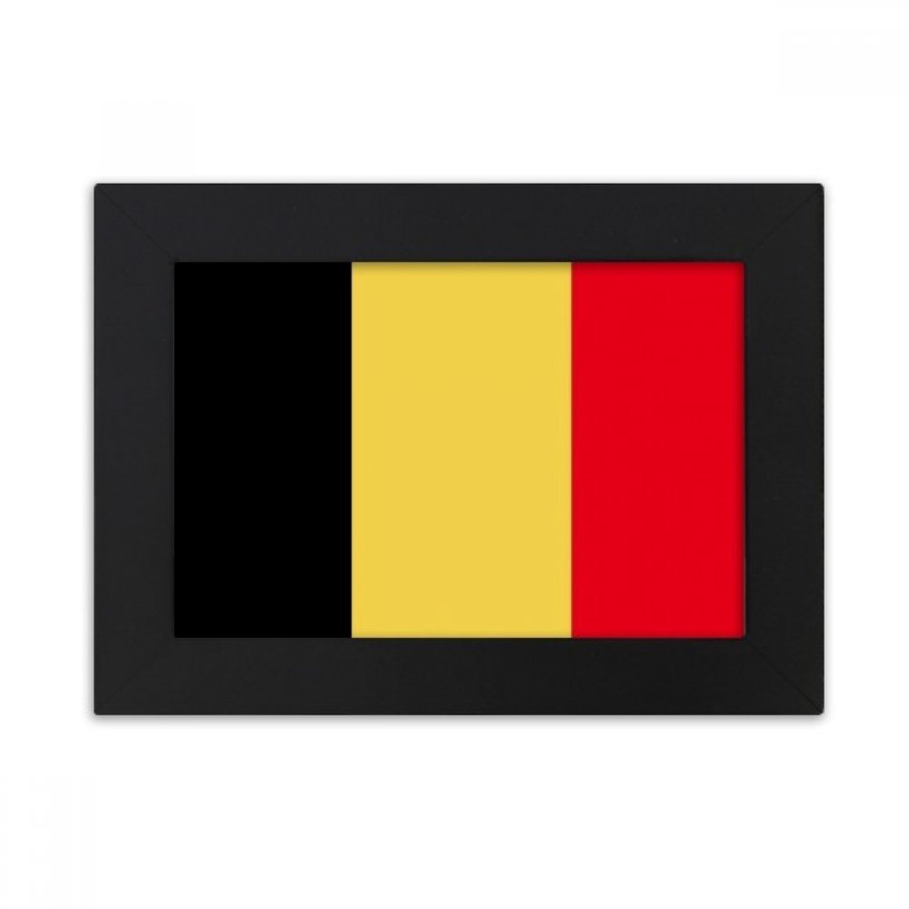 Cadre photo Belgique de bureau rigide noir anti-poussière pour image 10x15cm