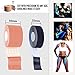 Kinesiology Theraeputic Tape Physio for Athletic Sports Recovery Pain Relieve Strong Adhesion Waterproof Original Cotton Uncut 1roll 2inch x 16.4ft / 2rolls 1inch x 16.4ft (1 Beige/2 Black)