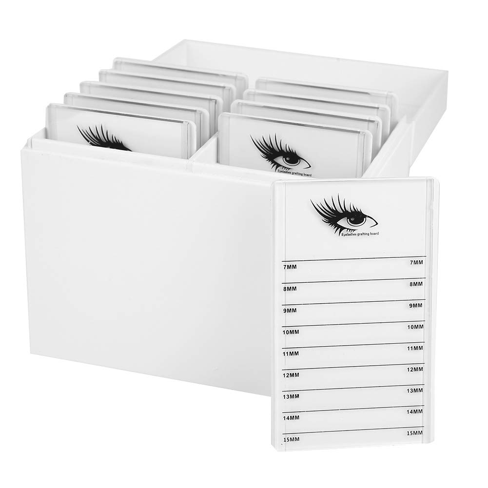 ANKROU 10 Couches Boîte De Rangement De Cils En Acrylique, Outil D'extension De Support De Cils, Organisateur De Maquillage Support De Palette De Colle De Faux Cils, Organisateur D'extension