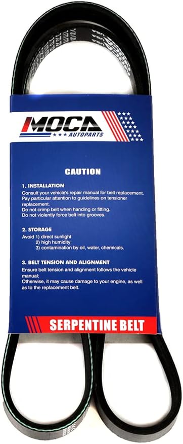 5PK1105 Serpentine Belt fit 99-01 for Toyota Solara 2.2L, 12-13 Forte 2.0L, 99-05 for Hyundai Sonata 2.4L, 88-91 for GMC V1500 Suburban5.7L, 97-05 for Acura NSX 3.0L, 05-06 A6 Quattro 4.2L