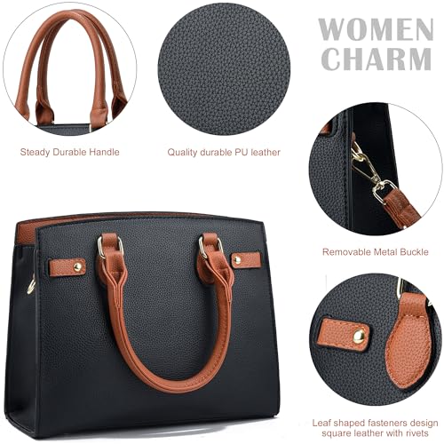 Image of DMICXEL Tote Bag Crossbody Purses for Women Shoulder Handbag PU Leather Top Handle Satchel Bags