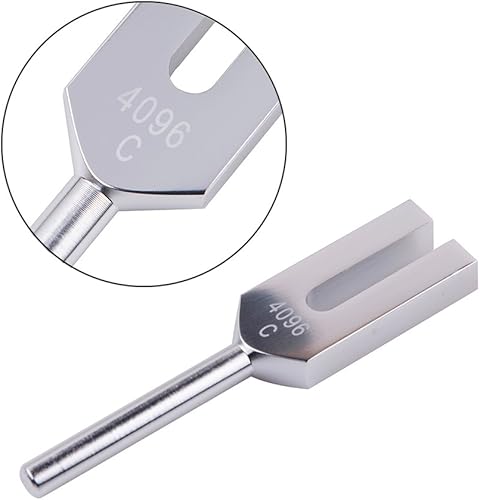 Miniatura 2 de QIYUN Diapasón 4096 Hz - Diapasón de cristal con martillo para curación