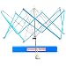 Tebery Umbrella Swift Yarn Winder with Case Hand Operated Ball Winder Holder Knitting Tool (Blue)