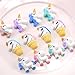 40 PCS Unicorn Slime Charms for Craft Making, Fineder Unicorn Slime Beads Mix Assort DIY Flatbacks Resin Flat Back Buttons Scrapbooking