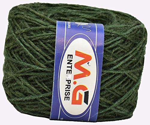 Image of M.G ENTERPRISE 3 Ply /Twisted Macrame Jute Cord /Dori Thread Light Skin 50 mtr for Macrame DIY, Craft Work,Plant Hanger Ropes etc- Art-AJBD