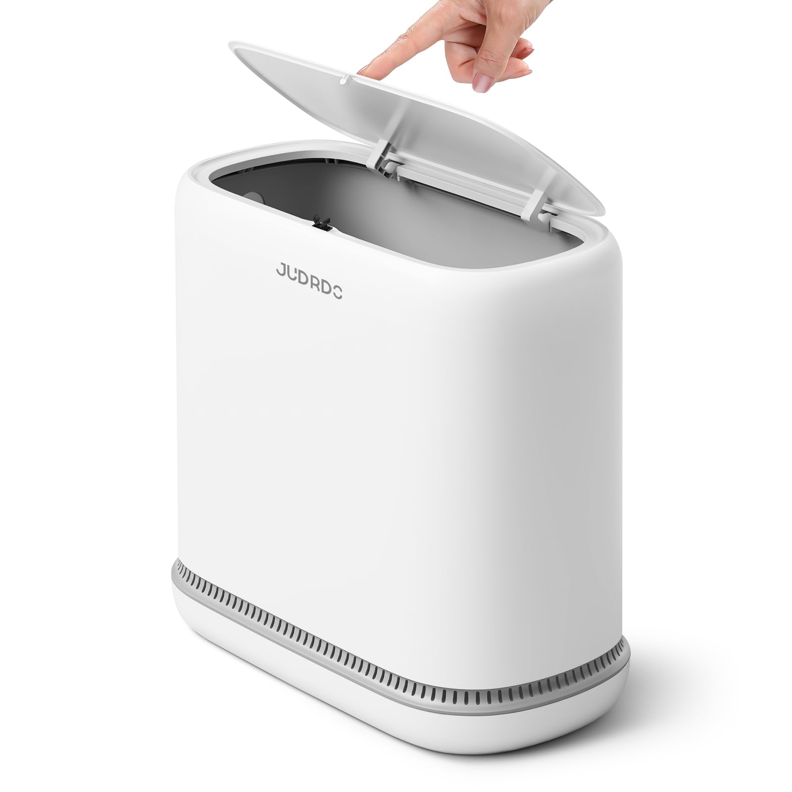 JUDRDO ゴミ箱 ふた付き12.5L スリム サニタリーボックス プッシュ式…