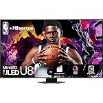 Hisense 65-Inch Class U8 Series Mini-LED ULED 4K UHD Google Smart TV (65U8N, 2024 Model) - QLED, Dolby Vision IQ, Dolby Atmos, Full Array Local Dimming Pro, 144Hz Game Mode Pro, Alexa Compatibility