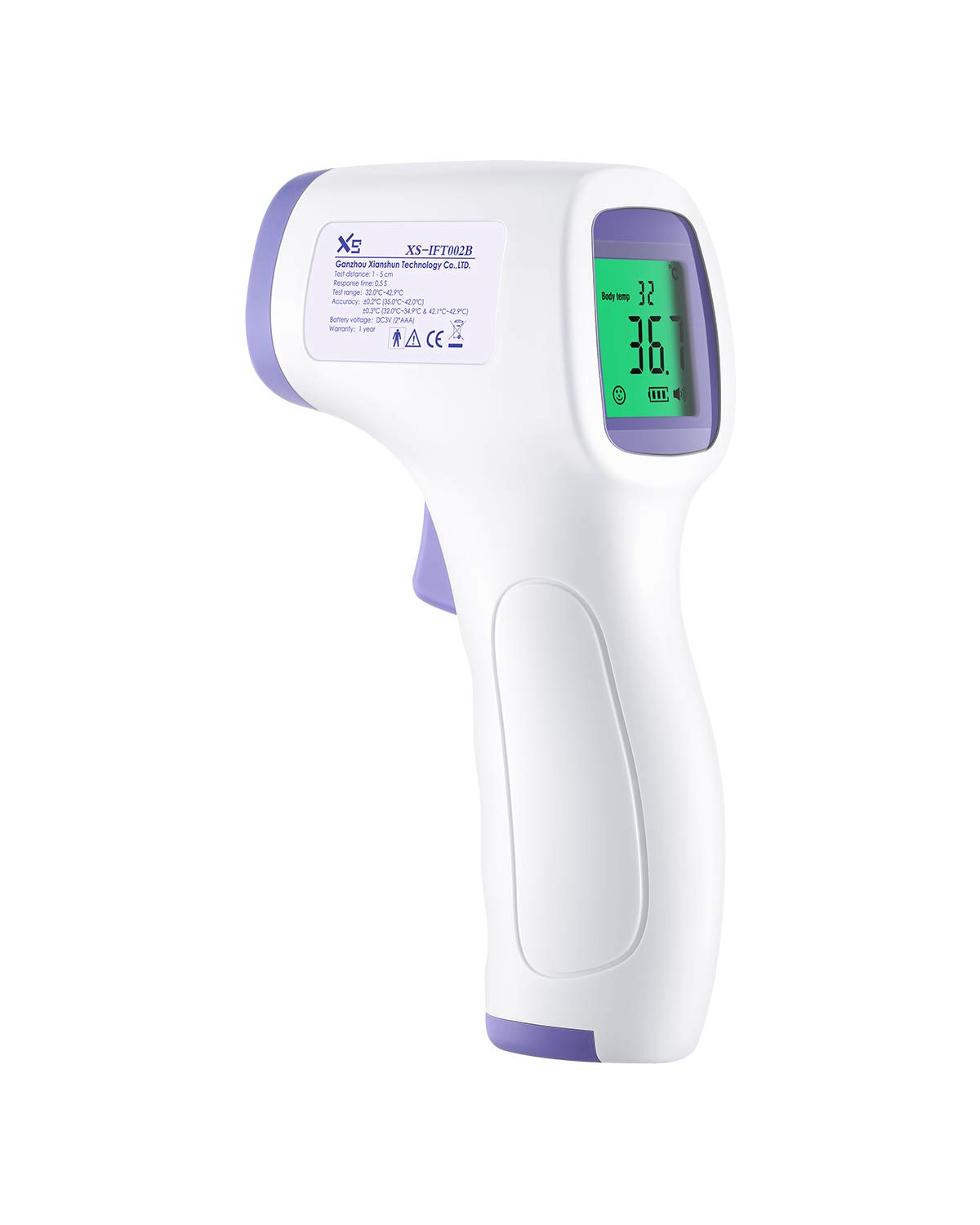 Non-Contact Forehead Thermometer with Fever Alarm, Accurate Measurement, Digital Memory Recording for Baby Kids & Adults (US Stock 3-6 Days Arrives)