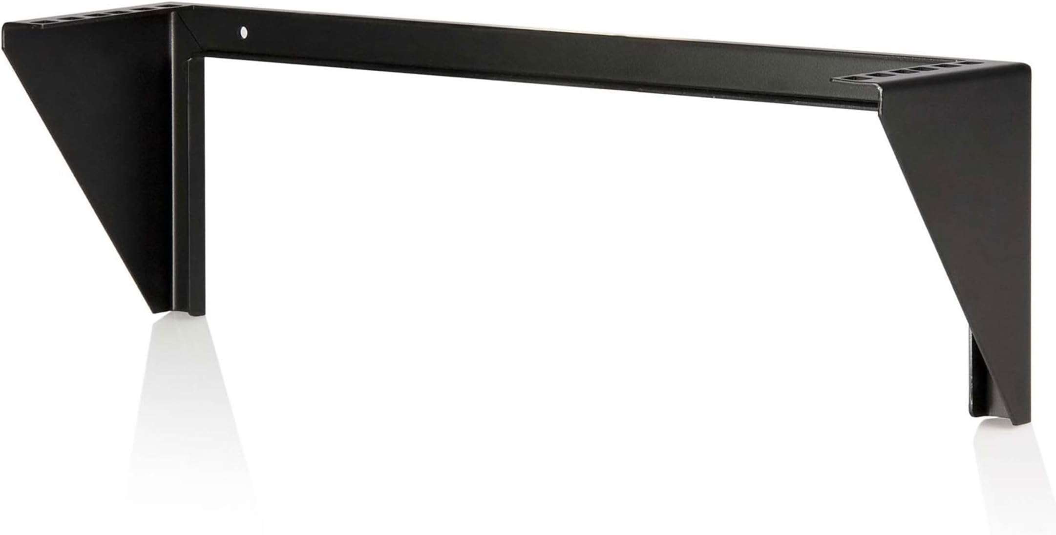 2U 19in Steel Vertical Wall Mount Equipment Rack Bracket