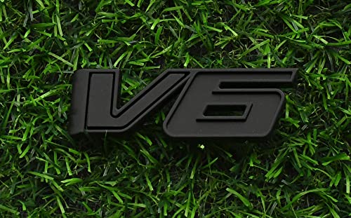 Image of 1x NEW Bed Fender V6 Emblem Tailgate 3D Sticker Badge Replacemewnt for 17-18 Canyon Colorado 23349280 (Black)