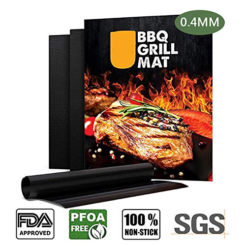 Set di 7 tappetini per barbecue e da forno antiaderenti al 100%, se