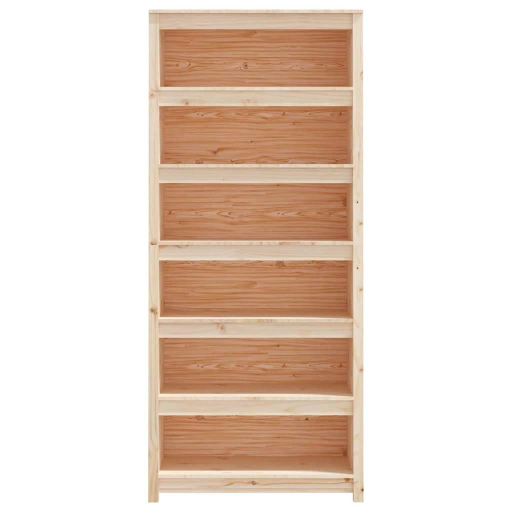 Regał na książki, uniwersalny, na książki, do hotelu, 80 x 35 x 183 cm, lite drewno sosnowe