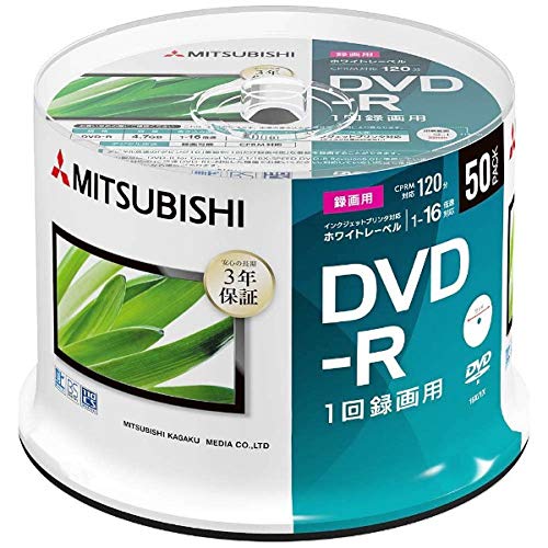 Amazon.co.jp: VERBATIMJAPAN 録画用DVD-R 1-16倍速 4.7GB 50枚
