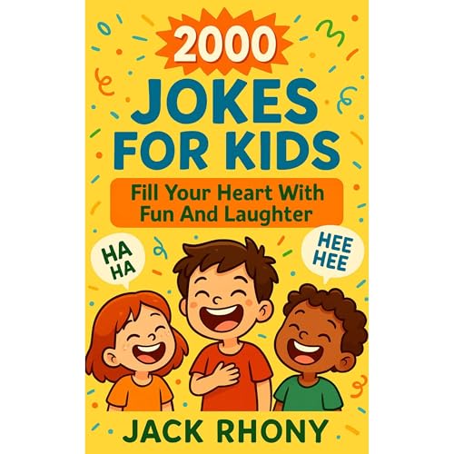 2000 Jokes For Kids; Fill Your Heart With Fun And Laughter Audiolibro Por Jack Rhony arte de portada