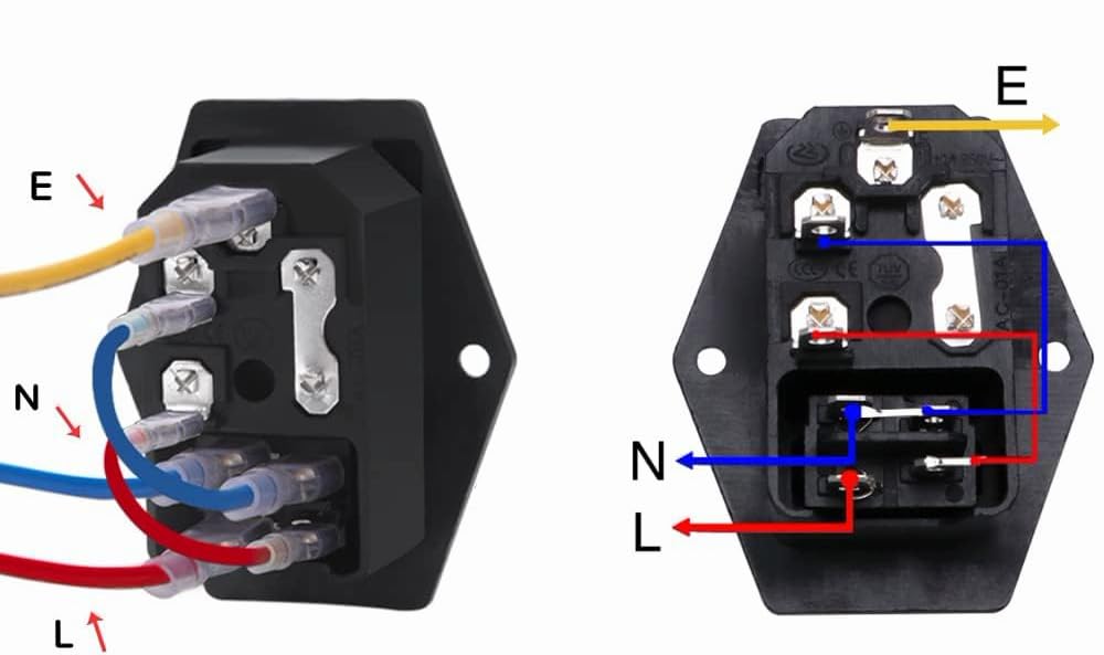 Prise Encastrable IEC C14 Avec Interrupteur Et Fusible – Pour Audio/HIFI
