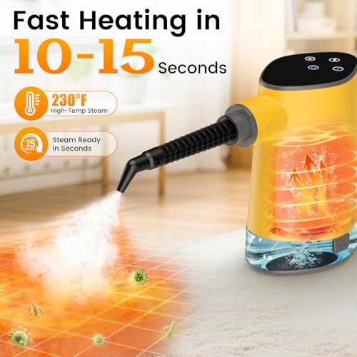 Steam Cleaner for Home,10s Fast Heat Up, 2 Levels Steam Control, 450mL Tank - image 3