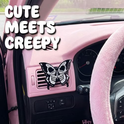 Image of Car Air Fresheners Vent Clips, Car Diffuser Vent Clip, Car Decoration Cute Car Interior Decor, Car Accessories for Women (2 Pcs Black Butterfly)