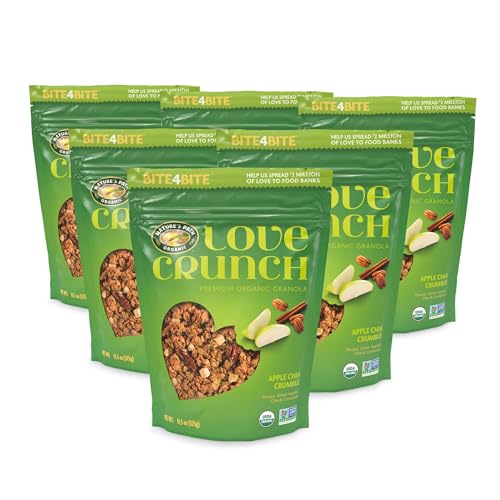 Love Crunch 77182 Organic Apple Chia Crumble Granola, 11.5 Ounce (Pack Of 6), Non-Gmo, Fair Trade, By Nature'S Path thumb #3