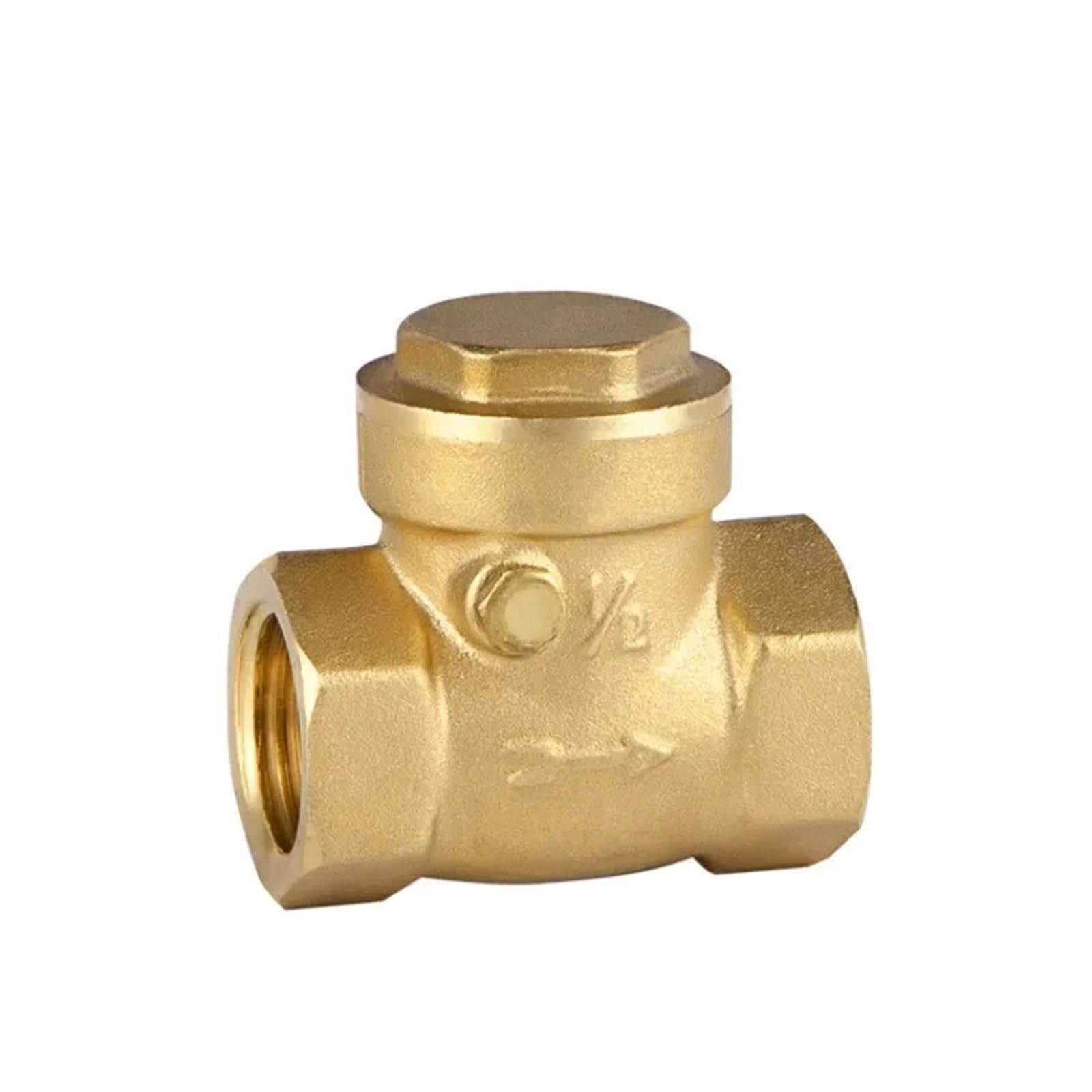 Dkgnyxnplj 3I4 1/2" 3/4" 1" 1-1/4" 1-1/2" Pipe Thread Brass Swing Check Valve 1 Way Non-Return Valve(3I4)