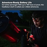 Vista 6 de Celestron – Night Vision Headlamp – Multiple Light Modes – Includes SOS Setting – Ideal for Astronomy and Camping – 100 Hours of Usage – 45°