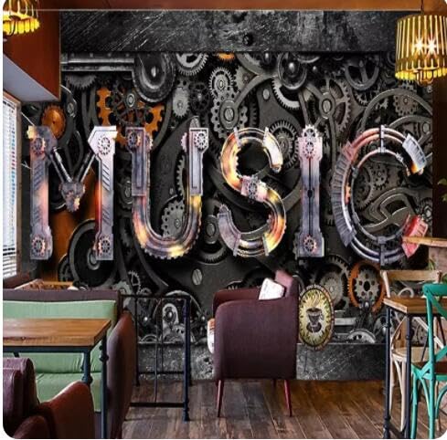 Photo murale personnalisée 3D grand format 150x105cm salon et KTV