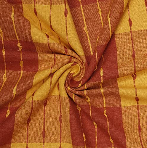 Image of AIRWILL, 200GSM Handloom Cotton Double Bedsheet with 2 Pillow Covers (Beast Maroon)