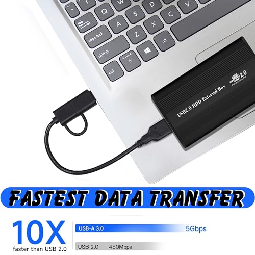 Image of Storite 2PACK 45CM High Speed USB 3.0 Cable A to Micro B for External & Desktop Hard Drives - Black (USB Micro B To Type C)