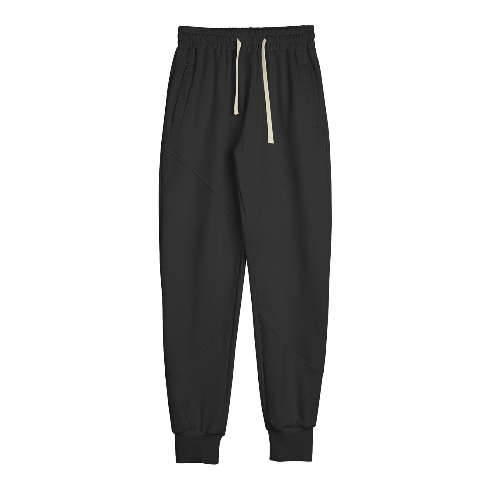 Herren-Freizeithose, lockere Passform, elastischer Kordelzug an der Taille, gerade Beine, Sommer, Yoga, Strandhose, Casual, Komfort Stoffhose Fitness Business & Freizeit - Bequeme Freizeithosen