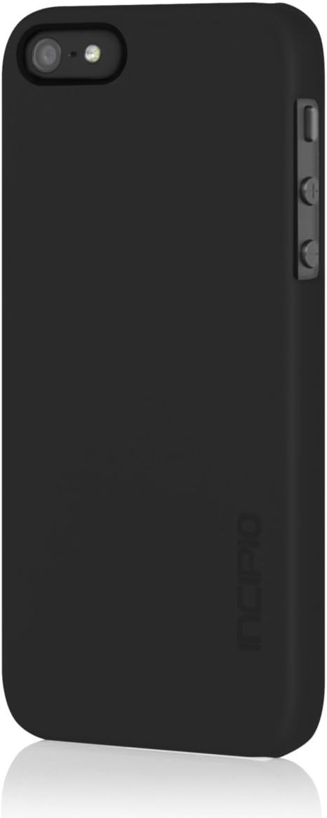 Incipio iPhone 5s Ultra Thin Case, [Feather] Snap-On Shockproof Slim Case fits iPhone 5, iPhone 5s, and iPhone SE - Retail Packaging - Black