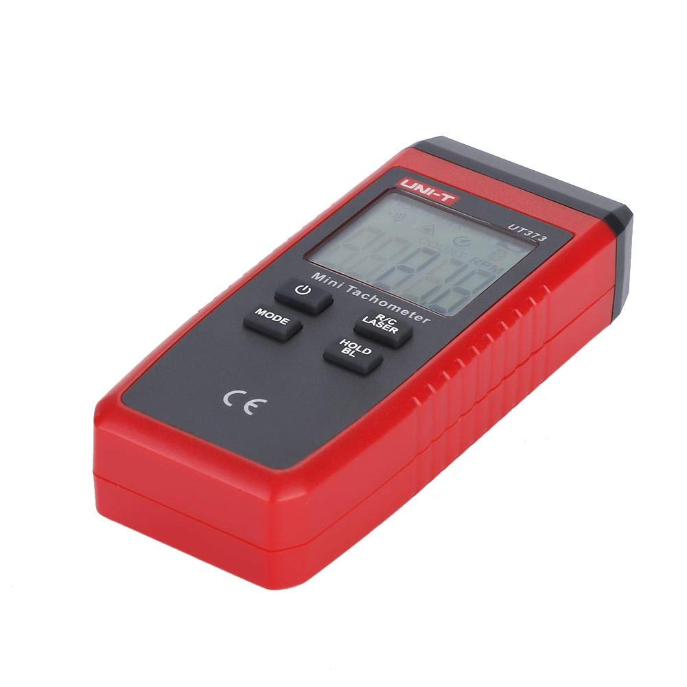 UT373 Tacómetro Mini sin contacto Digital LCD del láser Tach Medidor de velocidad 10-99999RPM Cuentakilómetros