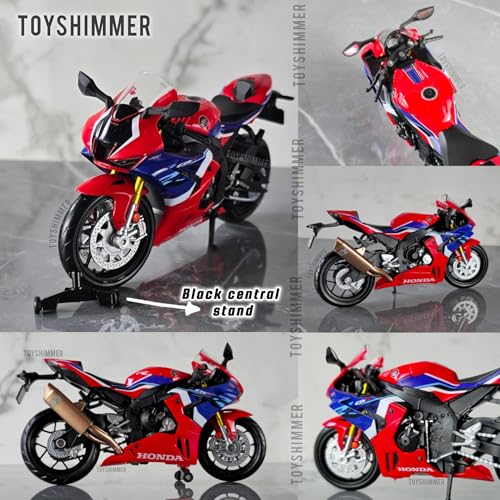 Image of Hoda CBR1000RR-R Firblade SP Superbike Sporty Diecast Motorcycle Model, 1:12 Scale, Red & Blue Color