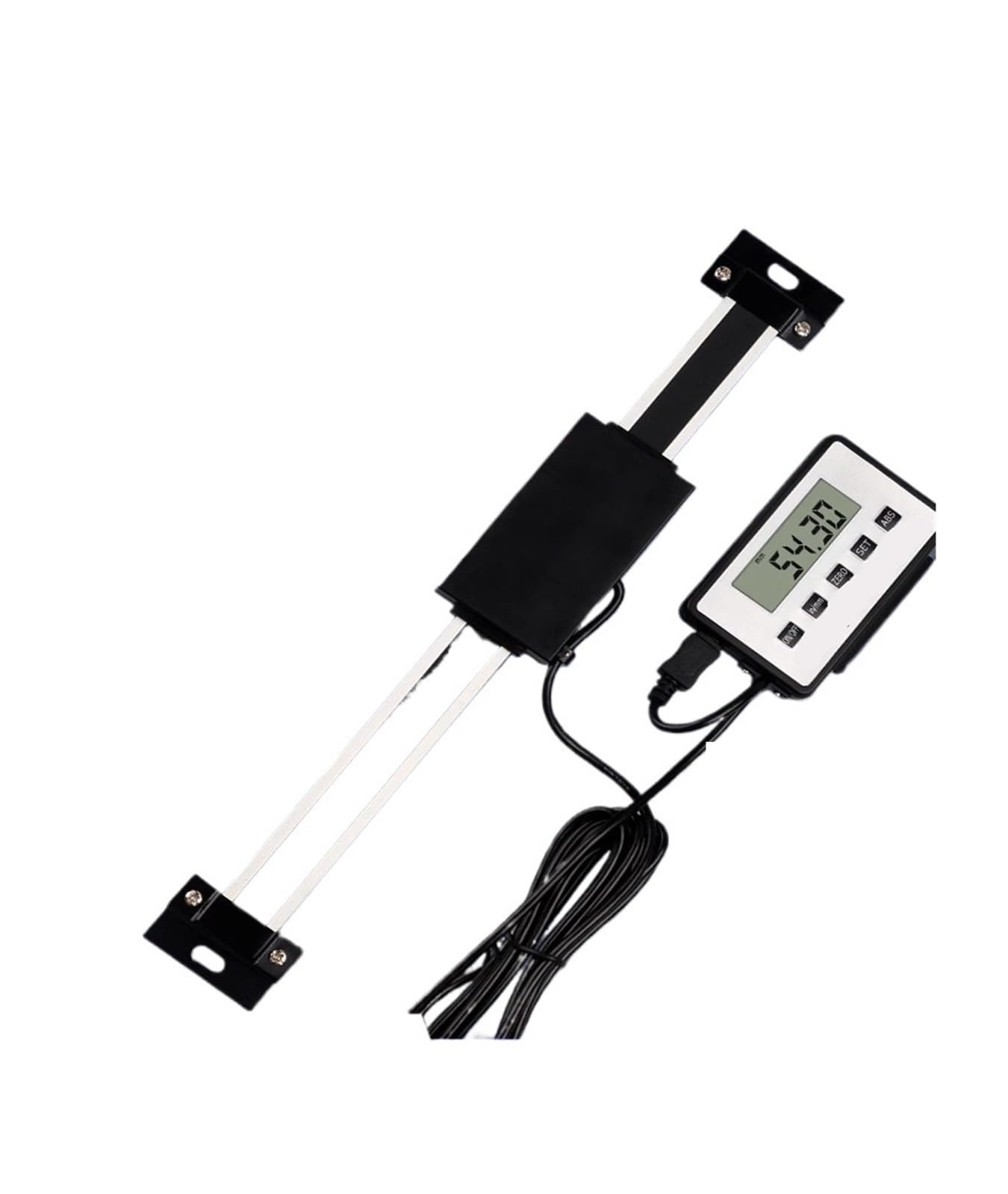Règle linéaire numérique 500mm avec profilé en aluminium et grand écran LCD