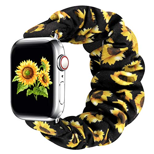 Image of Greatfine Scrunchie Band Compatible with Apple Watch Bands 38mm 40mm 41mm 42mm 44mm 45mm 46mm 49mm Women, Elastic Scrunchie Watch Strap for iWatch Watch Series 11 10 9 8 7 6 5 4 3 2 1 SE 3 2 Ultra 3 2
