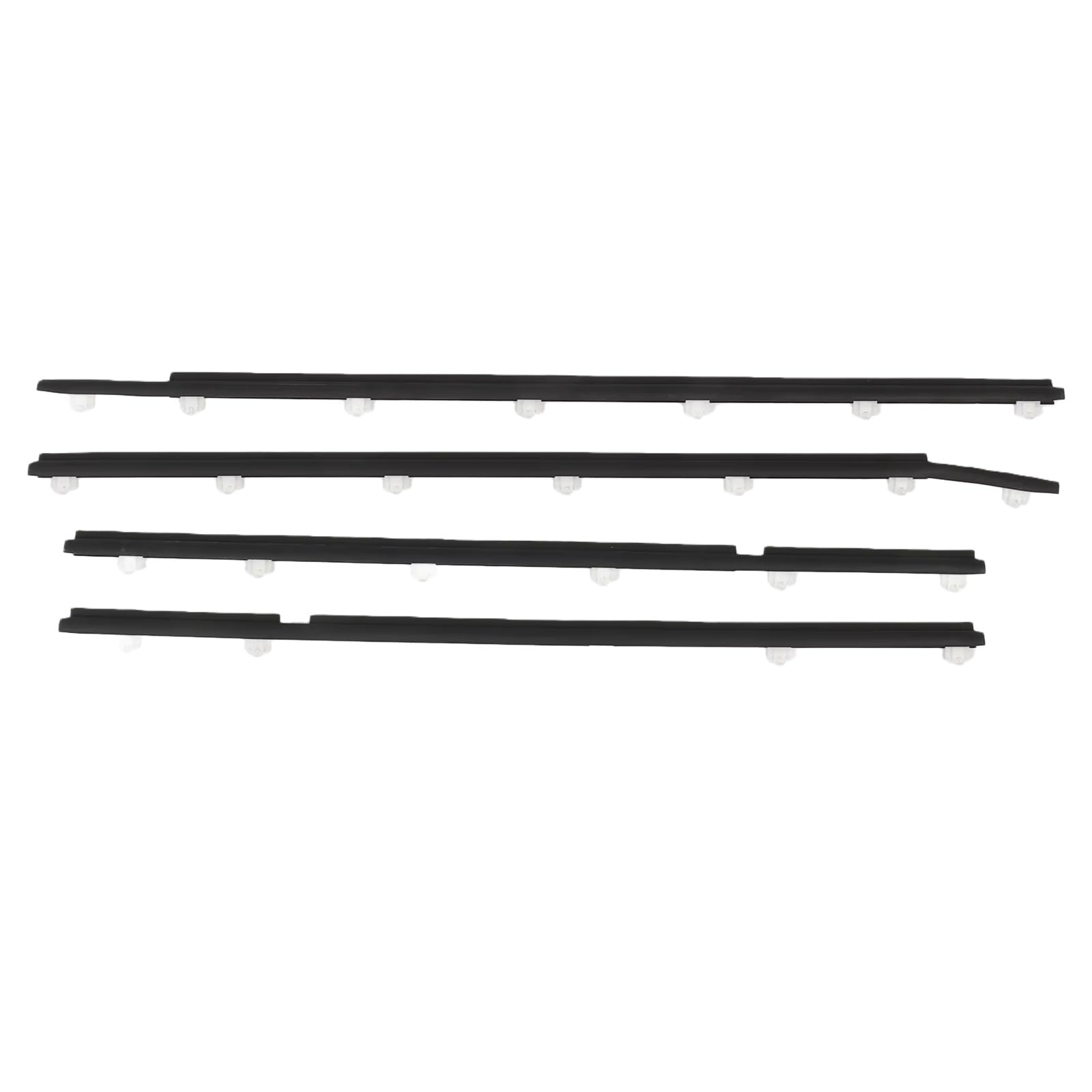Ylrng One Color 4Pcs Automotive Window Seal Trim Car Strip Weatherproof 68160 60010 For Land For Cruiser For Fj80 For Fzj80 1990-1998 Outer Window Glass Seal Belt