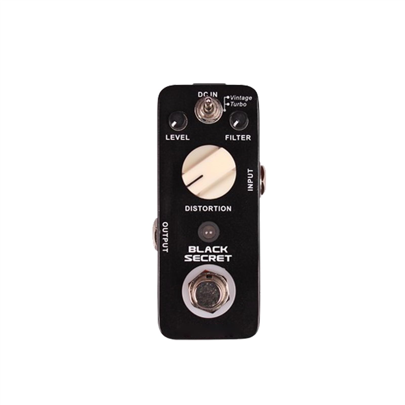 efekty gitarowe Black Secret Distortion Pedał Efektów Do Gitary Elektrycznej 2 Tryby Pracy True Bypass Mini Pedał