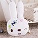 MIAOOWA Official Store 1 szt. 40/60 cm pluszowa poduszka po południu poduszka do spania śliczne uszy królika poduszka sofa poduszka samochodowa talia poduszka pluszowa zabawka 40 x 27 cm nowa biała bransoletka
